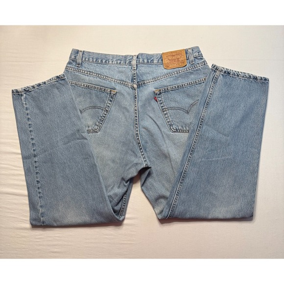 Levis 550 Jeans Mens 40x32 Blue Relaxed Fit Vintage Made In USA Denim 90s Y2K - Picture 2 of 7